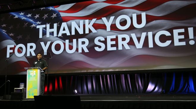 Thanking military members