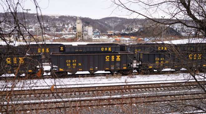 CSX train cars