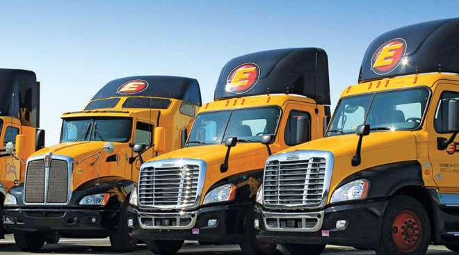 Estes Express trucks