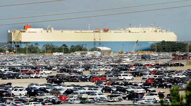 Port of Brunswick cars