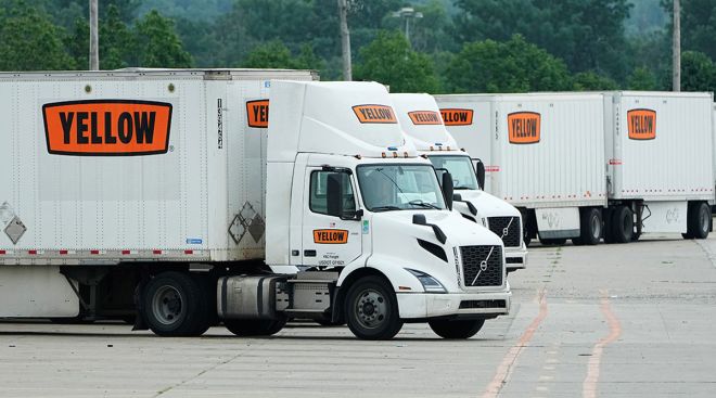 Yellow Corp. trucks